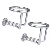 2X Stainless Steel Ring Cup Holder Insert Car Drink Holder Boat/Camper/Truck RV