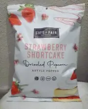The SAFE + FAIR Food Company Strawberry Shortcake Drizzled Popcorn Kettle Popped