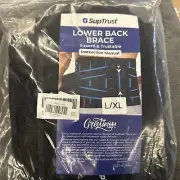 SupTrust Lower Back Brace Support for Lower Back Pain: for Women & Men Sz L / XL