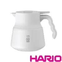 在飛比找momo購物網優惠-【HARIO】V60不鏽鋼保溫咖啡壺白PLUS 600(VH