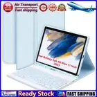 LF# For Samsung Galaxy Tab A9 Plus 11 Inch BT Keyboard Case Auto Sleep/Wake(Blue
