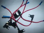 (5) ATM Mini Fuse Tap Add on Dual Circuit Adapter Auto Car Audio Wire Connectors