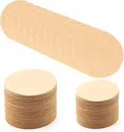 700pcs Unbleached Paper Coffee Filter Round Replacement Coffee Filters Fits for Aerobie for Aeropress Coffee and for Espresso Makers (6.4cm/2.5inch in Diameter)