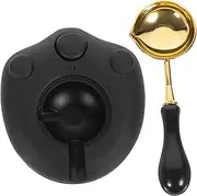 UTHCLO 1 Set Versatile Wax Stove Kit Smart Melting Furnace with Spoon for Handcrafts for DIY Wax Seals Compact and Lightweight Durable Design for and Use