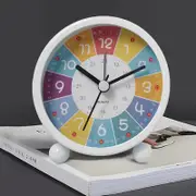 Children's Alarm Clock, Analogue Alarm Clock, No Ticking, Learning Alarm Clock, Children's Quartz Alarm Clock A