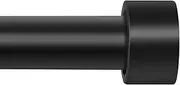 Extra Long Curtain Rod for Windows 120" to 240", 1 Inch Curtain Rods TAOBERFULI Matte Black Drapery Rod For Bedroom Living Room Divider Adjustable Heavy Duty Outdoor Curtain Rod for Patio Cap Finials