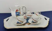Paddington Bear Tea Set Reutter Cup Saucer Creamer Teapot Sugar Germany 2003 10p