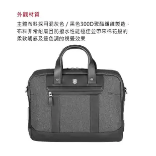 【VICTORINOX 瑞士維氏】ARCHITECTURE URBAN2 公事包(灰色 611956)