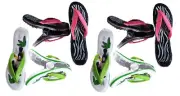 4 Set (8 Ct) 2X Black Flops / 2X White Flops Beach Towel Clips