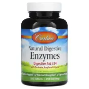 2 X Carlson, Natural Digestive Enzymes, 250 Tablets