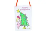 Cotton Candy - Xmas Dr. Seuss Small Cindy-lou Metal Sign 15x10cm