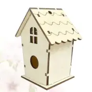 Bird Nesting Box Wooden House Bird's Accessories Cage for Birdhouse Decor