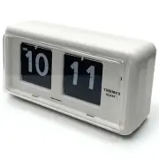 NEW Jadco Wylie Compact Digital Flip Card Wall & Desk Clock, White, 20cm