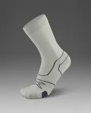 Vectr Cushion Crew Socks, 2XU, M, Moon/Jupiter, Unisex