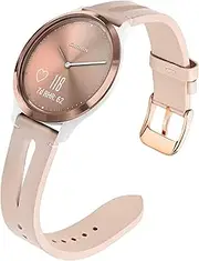 [SENLY] Compatible with Garmin Venu 2 Plus 43mm/Vivoactive 3/3 Music Leather Band, 20MM Quick Release Strap Leather Watch Band Stainless Steel Clasp for Garmin Vivoactive 3/3 Music/Vivomove 3/Luxe/Style