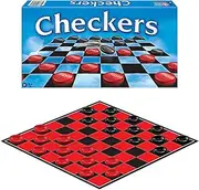 Winning Moves Checkers Board Game for 2 Players, Ages 6+