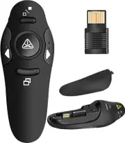 Presentation Clicker Pointer Wireless Presenter Remote Control for Mac Win Laptop PowerPoint Keynote RF 2.4GHz USB Office Gift
