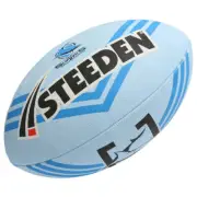 Steeden | NRL Supporter Ball Cronulla-Sutherland Sharks Size 5 (Blue/Black/Wh...