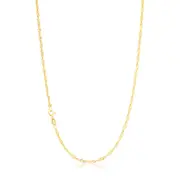 9ct Yellow Gold 40cm 40 Gauge Singapore Chain