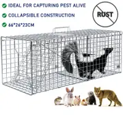 OZNALA Humane Possum Feral Cage Trap Cat Rabbit Bird Animal Dog Hare Live Catch 66cm