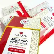 WABI WHIFFS AFTER POO BOOTY WIPES UNSCENTED SOFT CLEANSING WIPE-6 CT-BRAND NEW!!