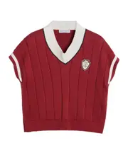 knitted T-shirt 12 red