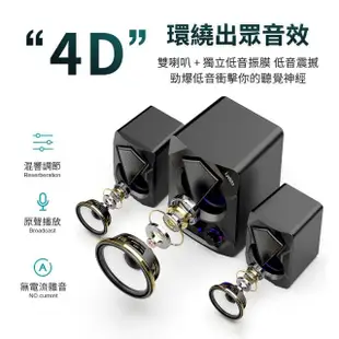 【小米有品】Lydsto 炫彩電腦音響 G3(重低音 音響 喇叭 桌上喇叭 電腦音響 藍牙連接)