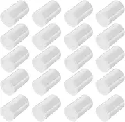 35 mm Calibre Plastic Film Canisters - Pack of 20 (Transparent)
