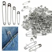 400 Ct Safety Pins Assorted Silver Sewing Quilt Crafting Jewelry Beading Metal