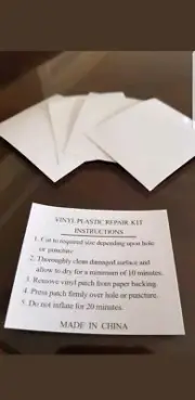 Vinyl Repair Patches Kit - for Pools, Tents, Luggage, Inflatables, Umbrellas