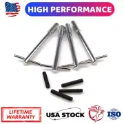 5"Long Chrome Valve Cover T-Bar Wing Nuts Bolts 1/4-20 For Chevy GMC Ford SBC
