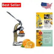 Elegant Gold Citrus Hand Press Juicer – Artisan Crafted for Kitchen Aesthetics