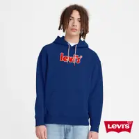 在飛比找蝦皮商城優惠-Levis 重磅口袋帽T 質感絨面海報體Logo 寬鬆休閒版