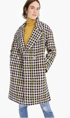 J.Crew Collection Lurex tweed oversized coat