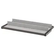 KOMPLEMENT pull-out tray with shoe insert, dark grey/light grey, 100x58 cm