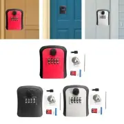 Key Lock Box Wall Mount 4 Digit Code Password Box for Home Realtors Outdoor