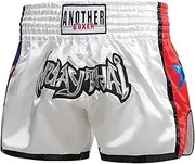 CAMBOS MMA Shorts, Boxing Shorts, BJJ Cross Training Trunks, Muay Thai Shorts Martial Arts Workout Cage Fight Wear for Gym Unisex(White,X-Small)