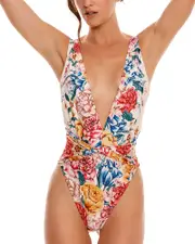 Agua Bendita Ellis Blush One Piece Swimsuit