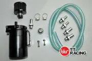 TT Racing Baffled 15mm 19mm Aluminum Oil Catch Tank Can Reservoir Breather Black (for: Ford)