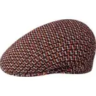 Kangol Men's Maze Jacquard 504 Ivy Flat Cap Hat - Black