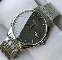 在飛比找Yahoo!奇摩拍賣優惠-TISSOT Tradition 灰色錶盤 銀色不鏽鋼錶帶 