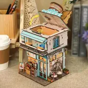 Cape Coffee Shop 3D Wooden Puzzle DIY Storage Box