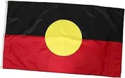Cabilock Indigenous Australian Flag 90x150cm Polyester Banner Australia Yard Flag Vibrant Colors Display