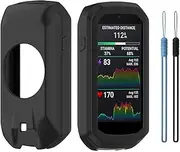 FCMEDZI Compatible for Garmin Edge 1050 Case,Soft Silicone Shock-Proof Protector Shell Replacement Protective Case (Silicone Black)
