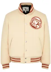 Billionaire Boys Club Astro Felt Varsity Jacket - Cream - S S