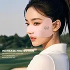 Ice Silk Sun Protection Mask UPF50+ Face Sunscreen Mask for Golf Sports