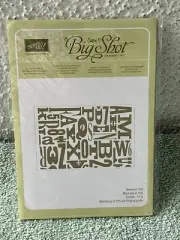 Stampin Up Sizzix Big Shot Embossing Folder Alphabet Press New