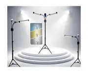 Professional LED Floor Lamp, with Phone Holder and Tripod Stand, LED Light fo...