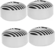 DECOMELODY 4pcs High Performance Skateboard Wheels Soft Replacement for Beginners Grooved Design for Enhanced Grip and Stability Wet Surfaces for Street Skating and Tricks