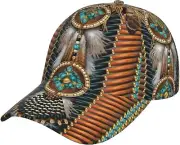 Native American Indian Baseball Hat Caps Sun Protection One Size, Native-5c
